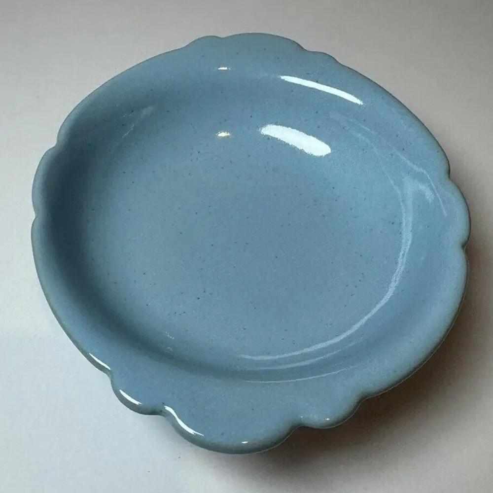 Vintage Robin Egg Blue Small Pitcher and Basin Frankoma 30A and B Art Pottery